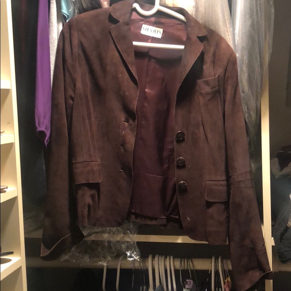 Brown suede jacket